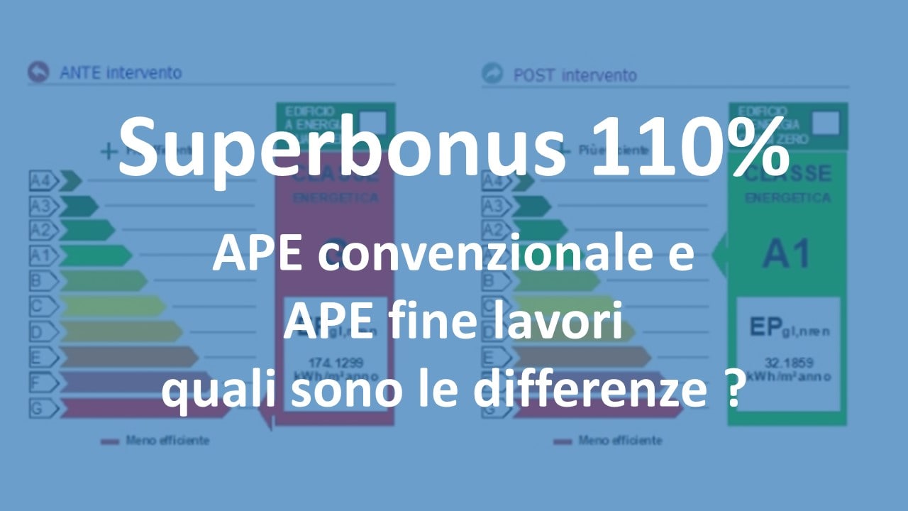 Superbonus Ape Convenzionale E Ape Fine Lavori Min Ecostili